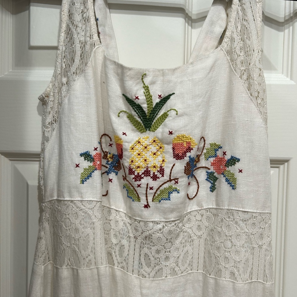 Farm Rio Embroidered Lace Maxi Dress - Picture 4 of 6